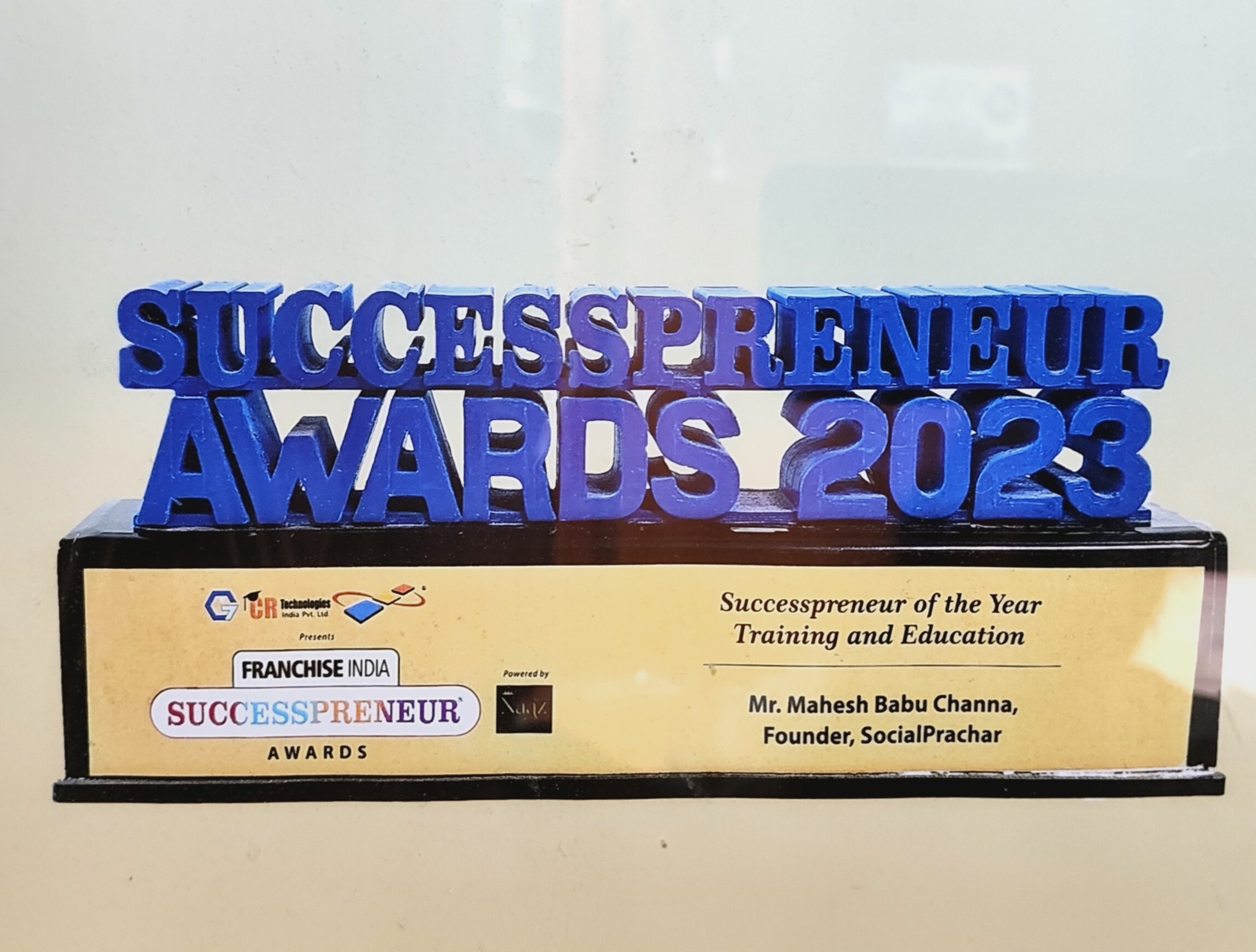 SocialPrachar award and achievement 10