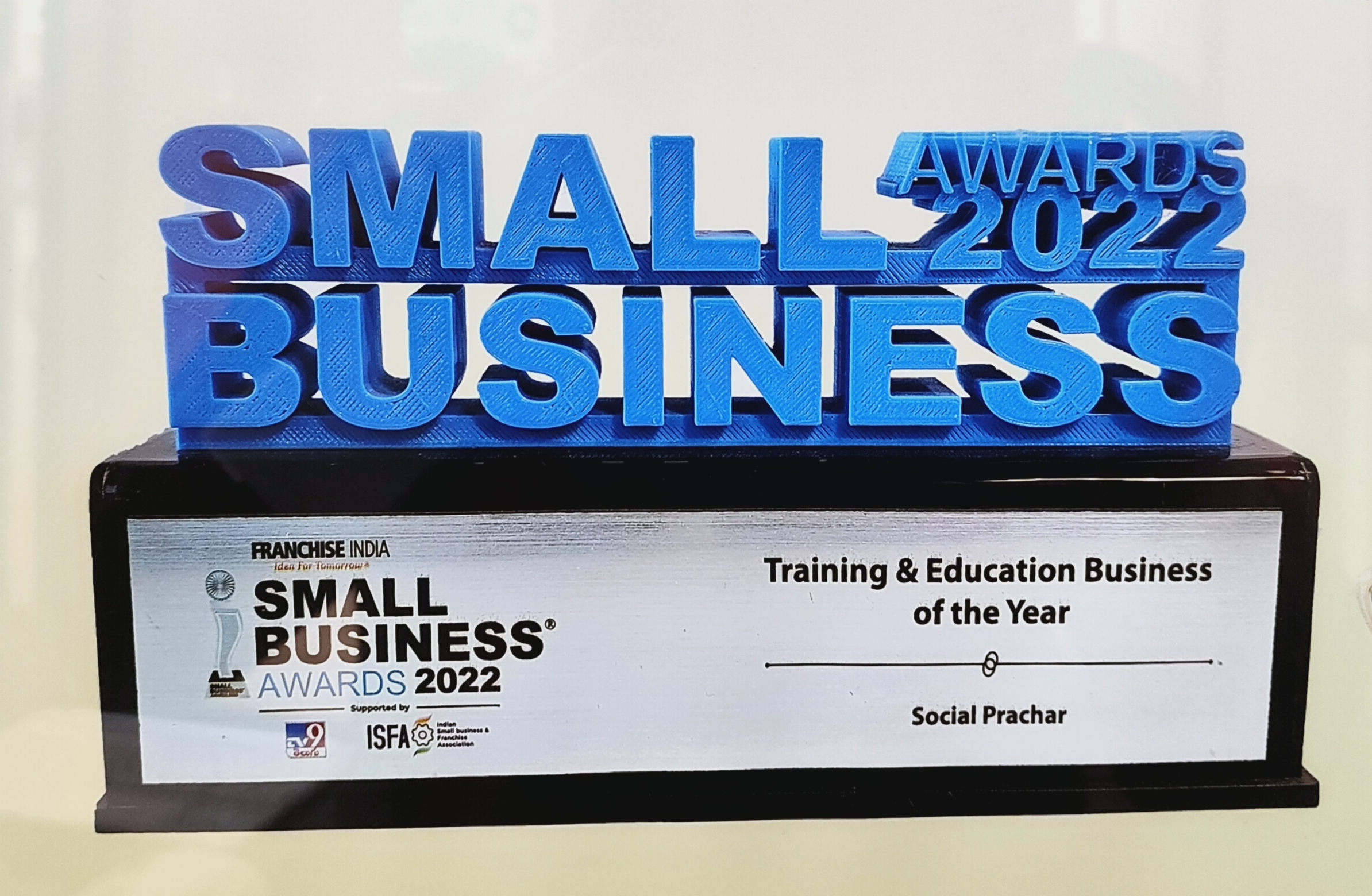 SocialPrachar award and achievement 6